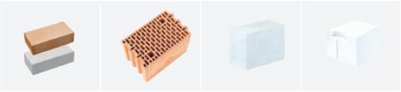 Opeka, votlak, lahki beton, porobeton